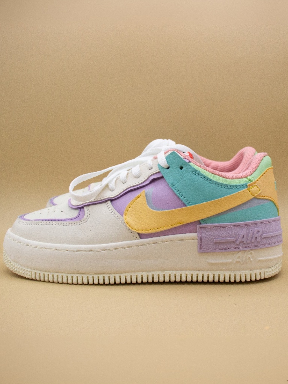 Nike Air Force 1 Shadow Pale Ivory Shoes CI0919-101 Women's Size 8.5
